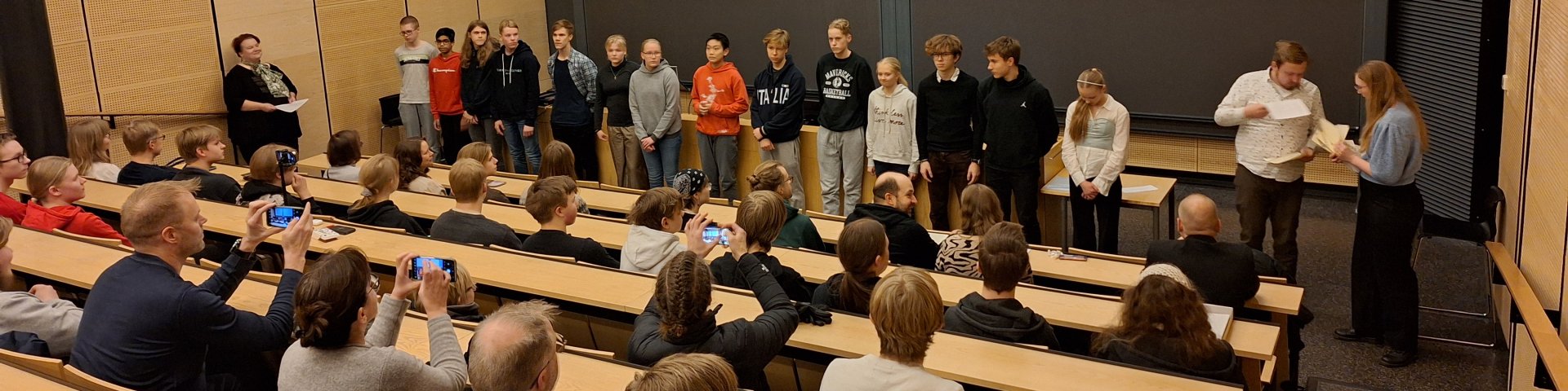 19.01.2024 Soomes toimunud matemaatikaolümpiaadi osalejad. Foto: Hannes Jukk